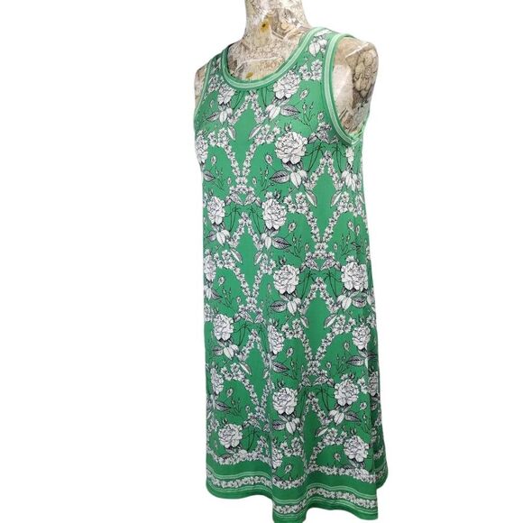 Max Studio Green Floral Sleeveless Sheath Dress - Picture 3 of 8